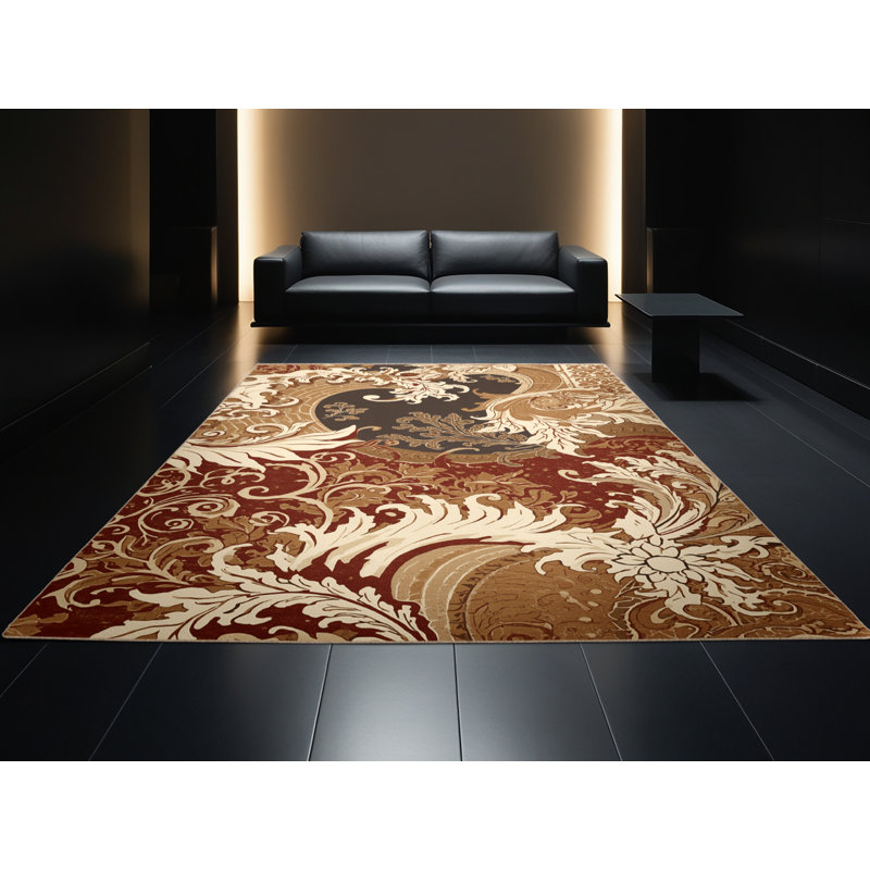 Tapis oriental classique lavable à la machine en brun - beige, 2 x 5