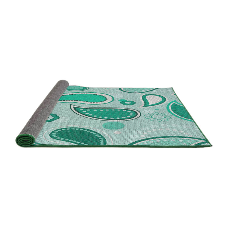 Tapis vert tissé à la machine, Rond 4 pi