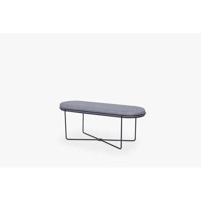 Ariss 120cm Wide Oval Solid Colour Standard Ottoman