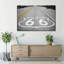 «Route 66 Open Road», reproduction sur toile-1204387021