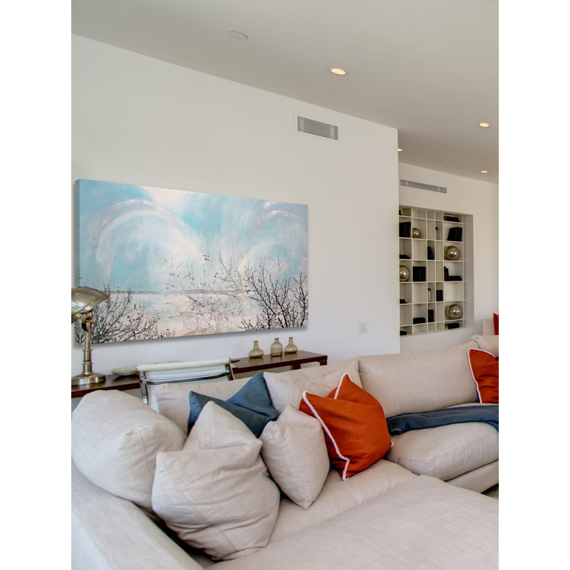 Twin Lake Effect by Tracy Silva Barbosa - Wrapped Canvas Print, 57 cm H x 114 cm W