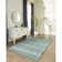 Mullican Striped Handmade Tufted Wool Blue Area Rug