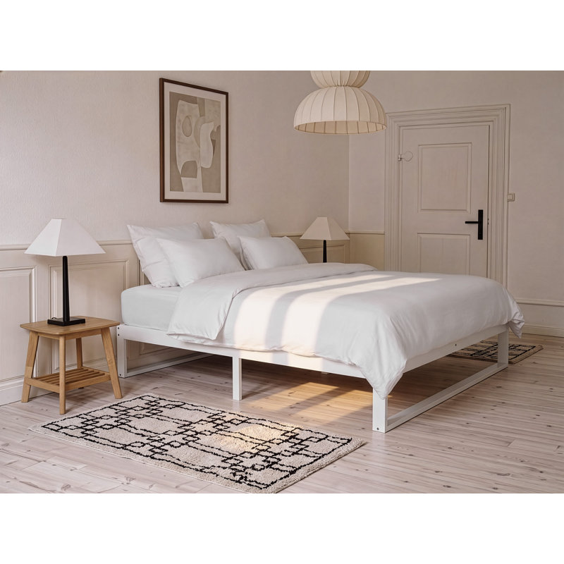 Tamera European Double (140 x 200 cm) Solid Wood Bed Frame