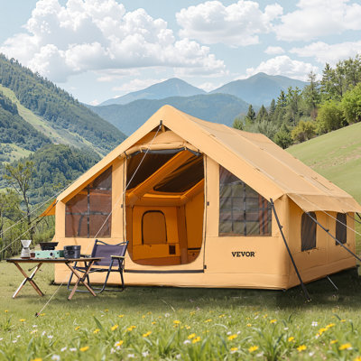 Tente gonflable pour camping 8 à 12 personnes avec pompe et installation facile
