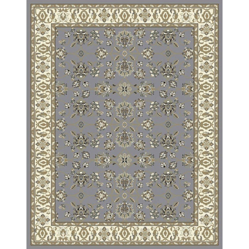Tapis gris / olive Fanelli, Rectangle 2 pi x 3 pi