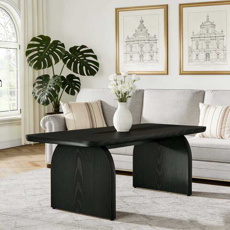 Table basse Farmhouse Center, Noir