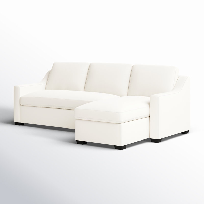 Cranbrook Upholstered L-Shaped Sectional, Right Hand Facing, Bayou Off White Canvas