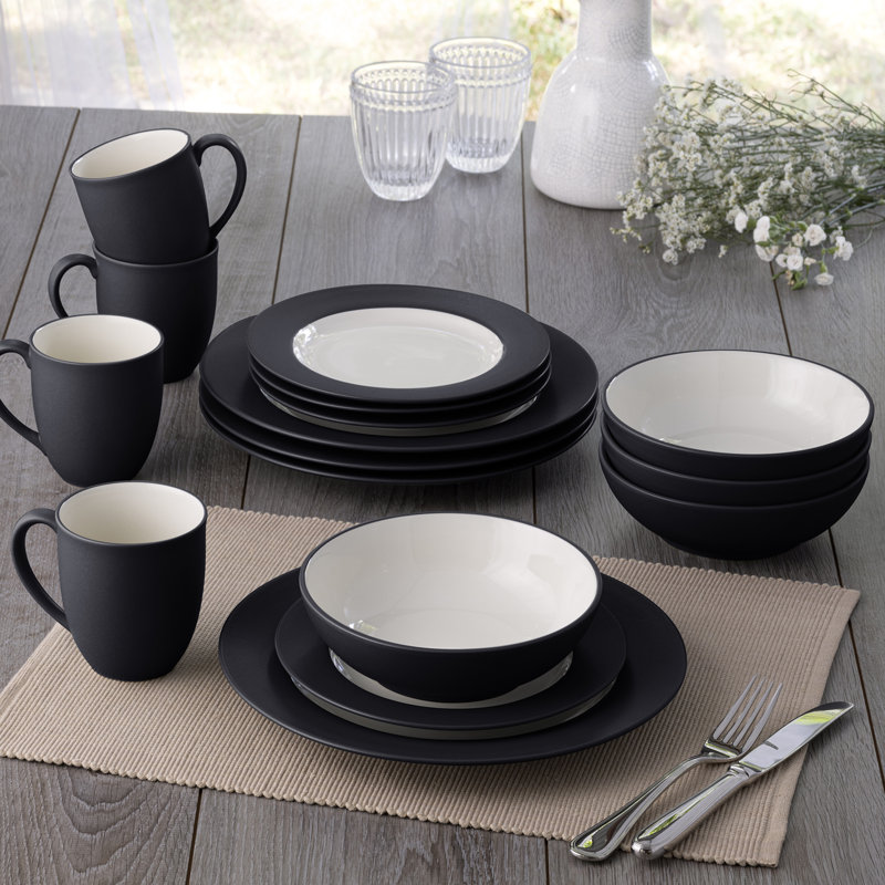 Assiettes plates Noritake Colorwave, 11 po, Graphite