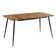 Cullompton Extending Dining Table (tab904,120-150cm) With Light Oak Effect Top And Black Legs