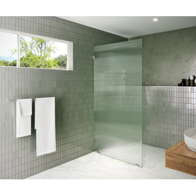 Panneau de douche simple cannelé sans cadre 40 po x 78 po Gaia