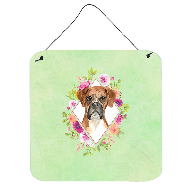 Boho Wall Decor, Green, Giant Schnauzer