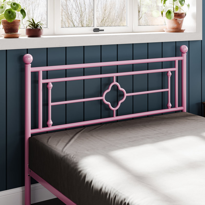 Erberto Platform Bed, Full / Double, Pink