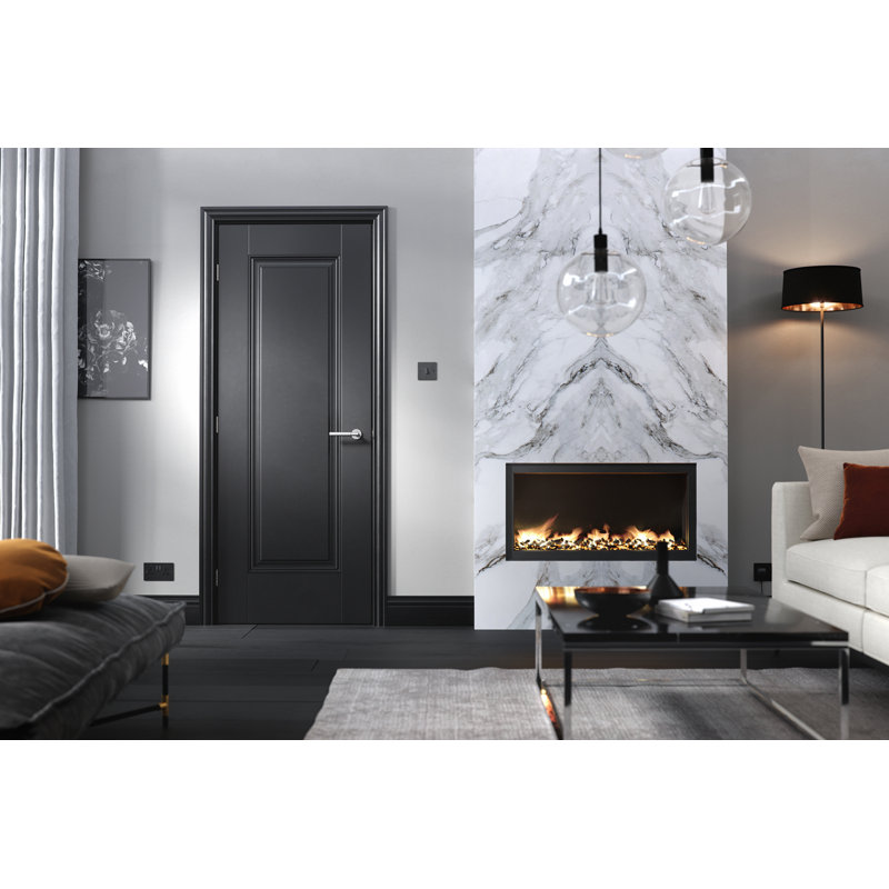 Eindhoven Primed Black Internal Door, 198.1cm H x 61cm W x 3.5cm D
