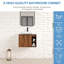 Ensemble de meuble-lavabo mural 28 po Luxury