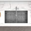Évier de cuisine encastré en acier inoxydable à double cuve 16 jauges 33 po x L 22 po x 33 po-70481872