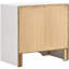 Table de chevet moderne avec 2 tiroirs et boîte cachée - blanc 2 dans un compartiment dissimulé pour contemporain-261503563