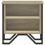 Alliyah 40cm W Metal Bedside Table-758425476