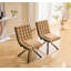 Ensemble de 2 chaises de salle à manger en velours chaine boule, capitonné moderne pour une décoration intérieure élégante (seulement chaise)-2127622819-2127622846