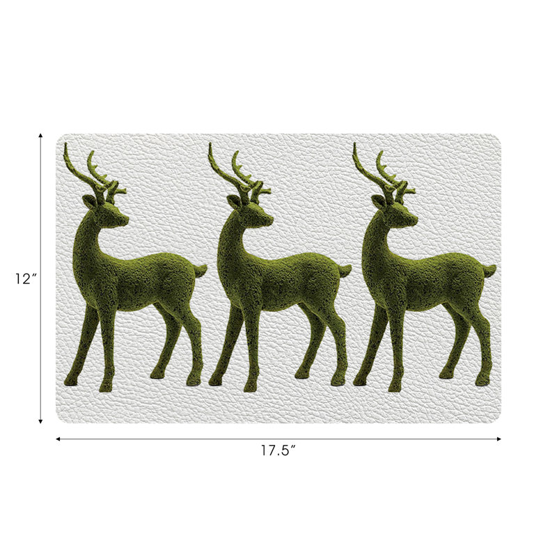 Vegan Leather Retangle Placemats