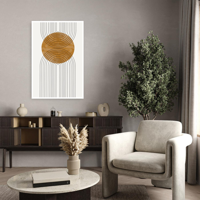 Art contemporain contemporain, paysage minimaliste abstrait, H 36 po x l 24 po
