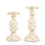 Mocha Check Pillar Candlestick