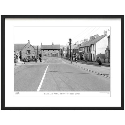 Langley Park, Front Street C1955 by Francis Frith - Single Picture Frame Print