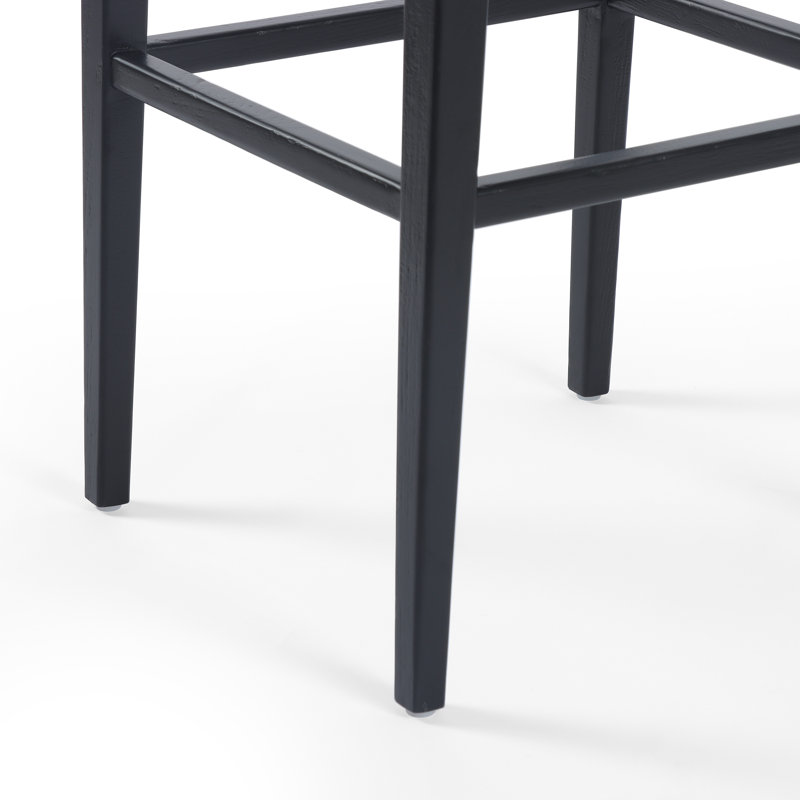 Townsend Veka Savile Flax/Brushed Ebony Bar Stool, Bar Stool (31” Seat Height)