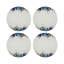 Xmas Ornaments White Vegan Leather Round Coasters