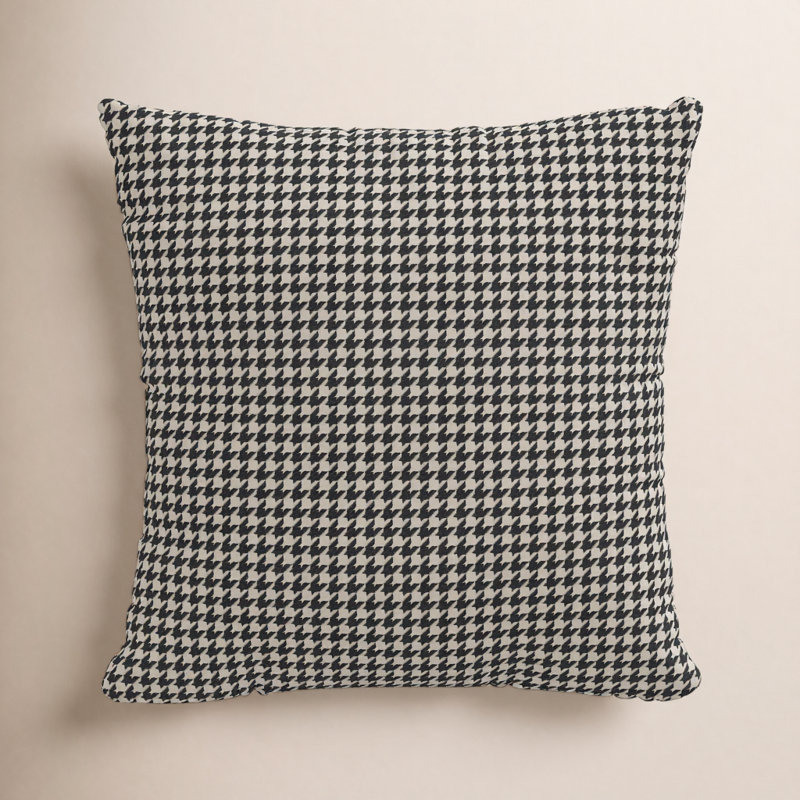 Housse de coussin en coton Arkins, 22 po x 22 po, Polyester, Noir / blanc