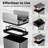 Costway Slim Kitchen Trash Can With Wing Lids 13.2 Gal Automatic Sensor Garbage Can