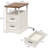 2-Drawer Farmhouse End Table With Built-In Outlets-732777269