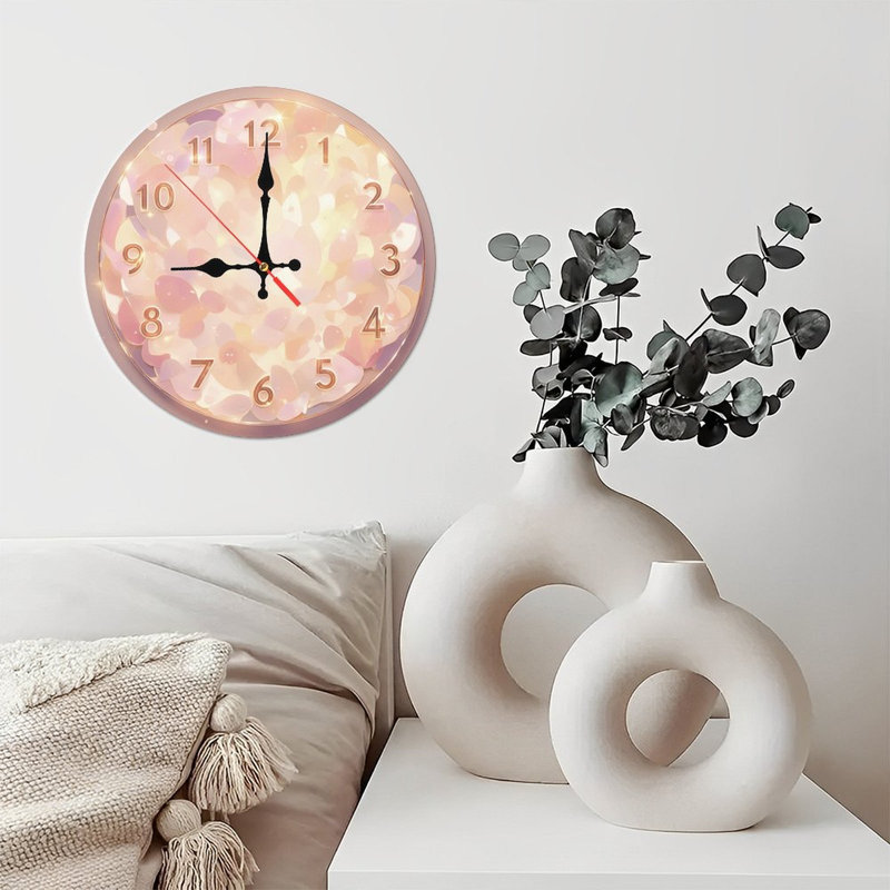 Horloge pétale chatoyant