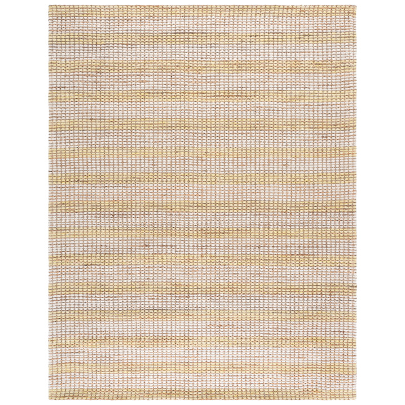 Martha Stewart 9527 Hand Tufted 40% Jute; 40% Wool; 20% Cotton Striped Rug, Rectangle 8' x 10'
