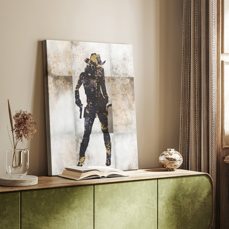 Cowgirl IV - galerie Cavas sur mesure, H 18 po x l 12 po
