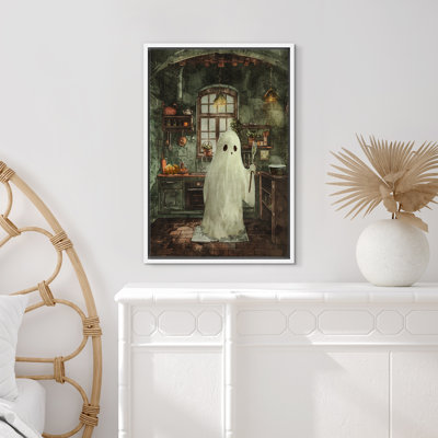 Fantôme dans la cuisine, images murales de Moody, décoration d'art gothique d'Halloween