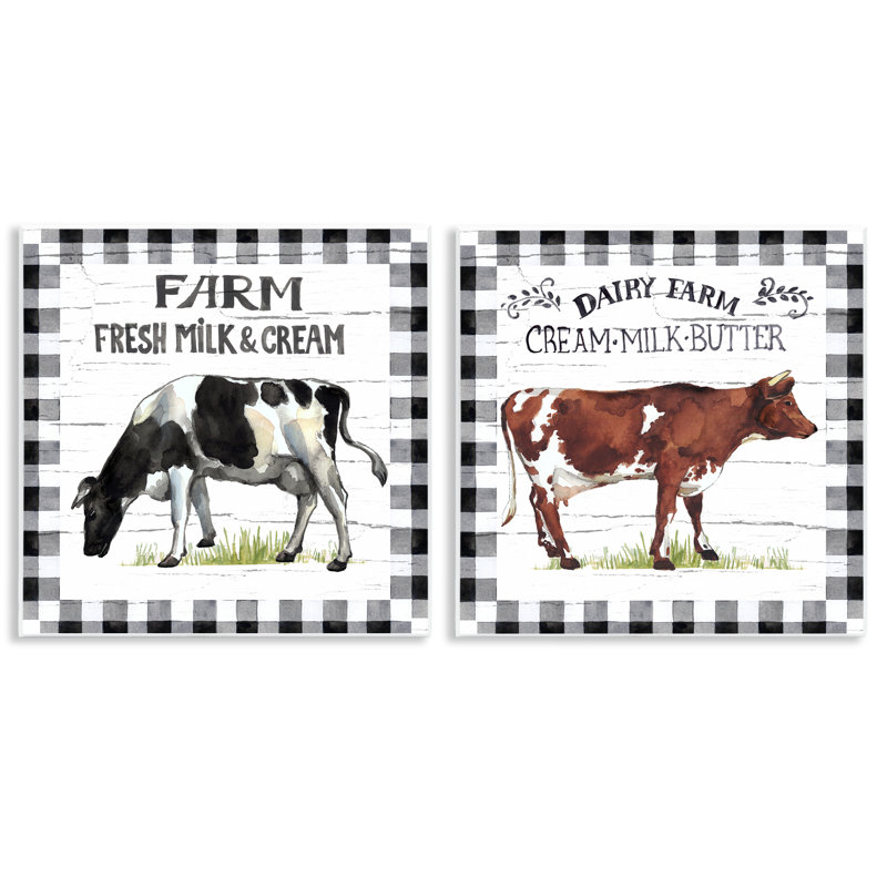 Ensemble de 2 plaques murales Spring Farm