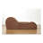 Solace Chaise Lounge Chair Relaxation, Ergonomic Design With Soft Yet Firm High-Density Foam Core, Removable Machine-Washable Cover, Brown