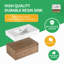 Ensemble de meuble-lavabo mural simple 30 po avec lavabo en résine et 1 tiroir