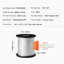 Polyester Pull Tape, 3/4" x 318' Mule Tape Flat Rope, 2500 lbf Tensile Capacity, Printed Webbing Cable Pulling Tape for Packaging, Gardening, Commercial Electrical, Conduit Work, White