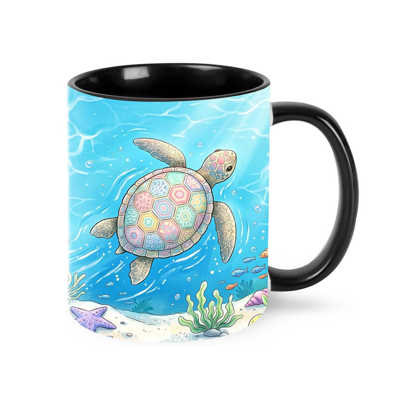 Sea Turtle Coffee Mug 11oz Ceramic Cup