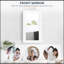 Armoire à pharmacie pour salle de bain, armoire à miroir murale, blanc
