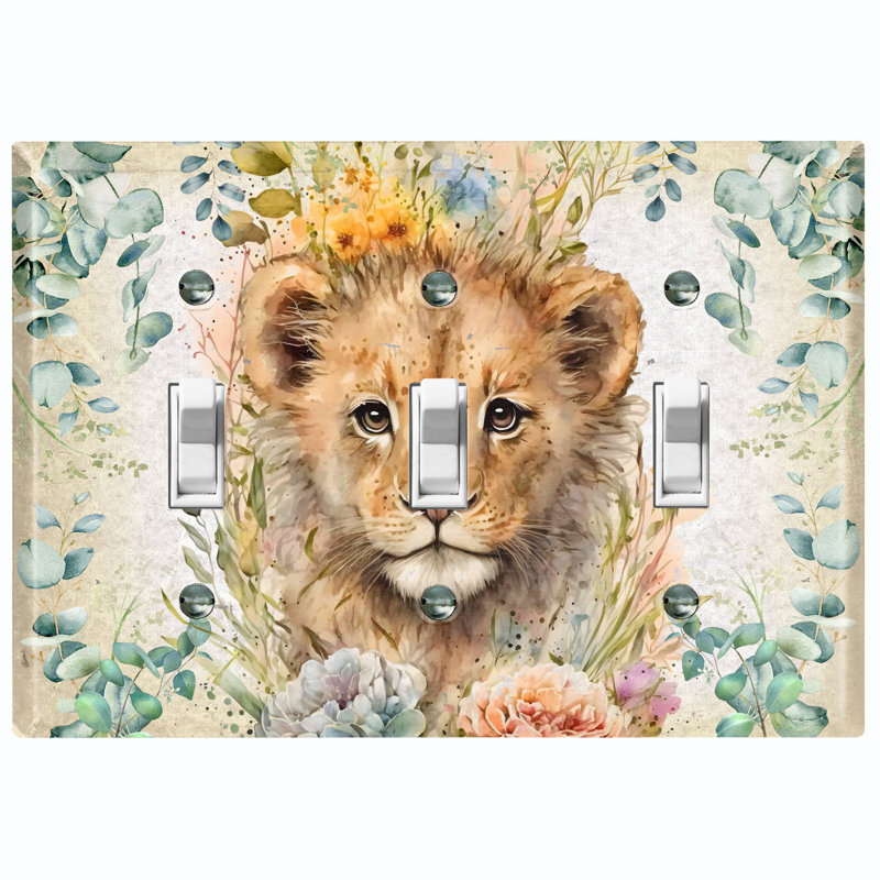 Animals 3 - Gang Toggle Light Switch Standard Wall Plate