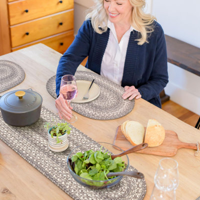 Premium Jute Braided Indoor Table Runners, Size 11"x36"