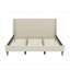 Lit plateforme tapissier sans sommier