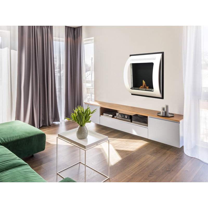 Niamh Belfry Heating 75cm W Black Bio-Ethanol Fireplace