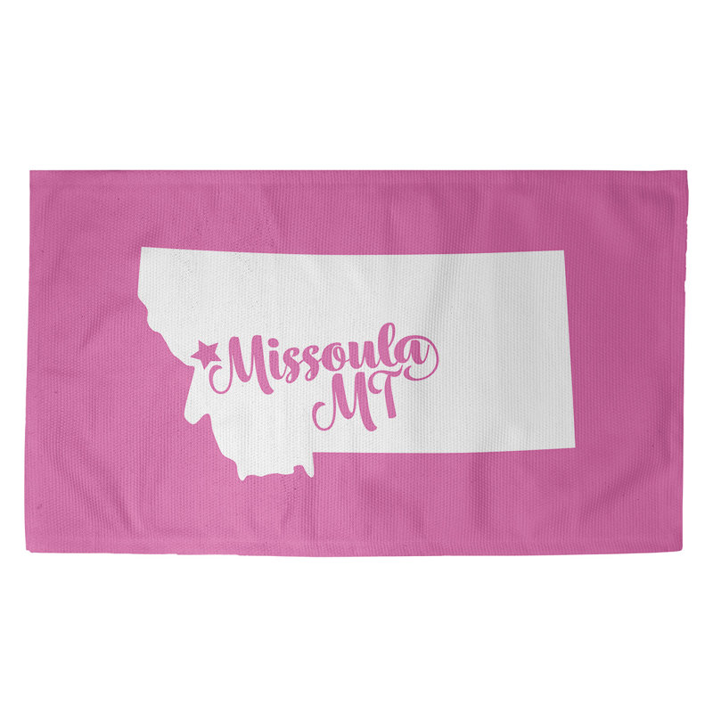 Tapis zone rose montana Missoula, Rectangle 5 pi x 7 pi