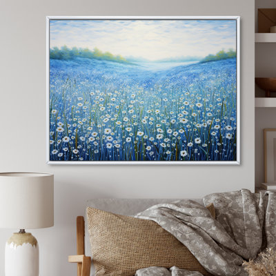 " Serene Azure Flowers Field "