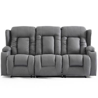 Andreaz 3 Seater Linen Reclining Sofa