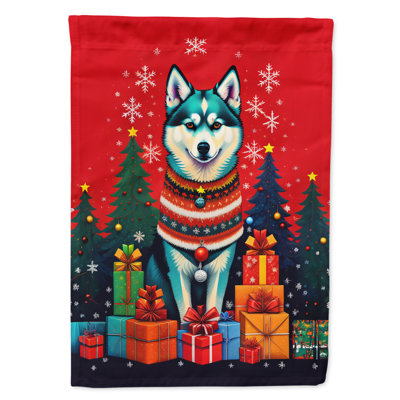 Double Sided 40'' H x 28'' W Polyester Christmas House Flag