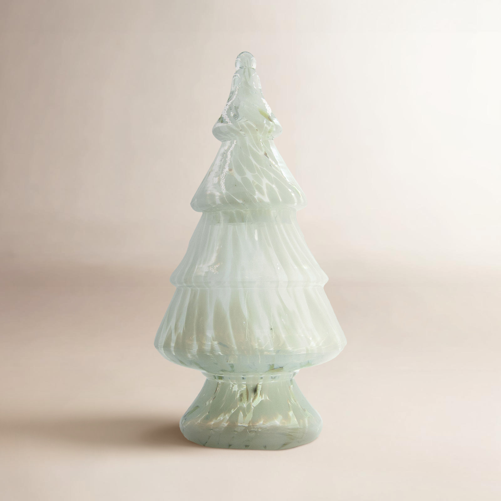 Glass Decorative Jar, Green